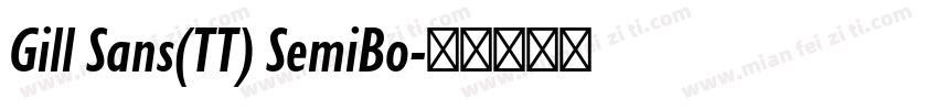 Gill Sans(TT) SemiBo字体转换